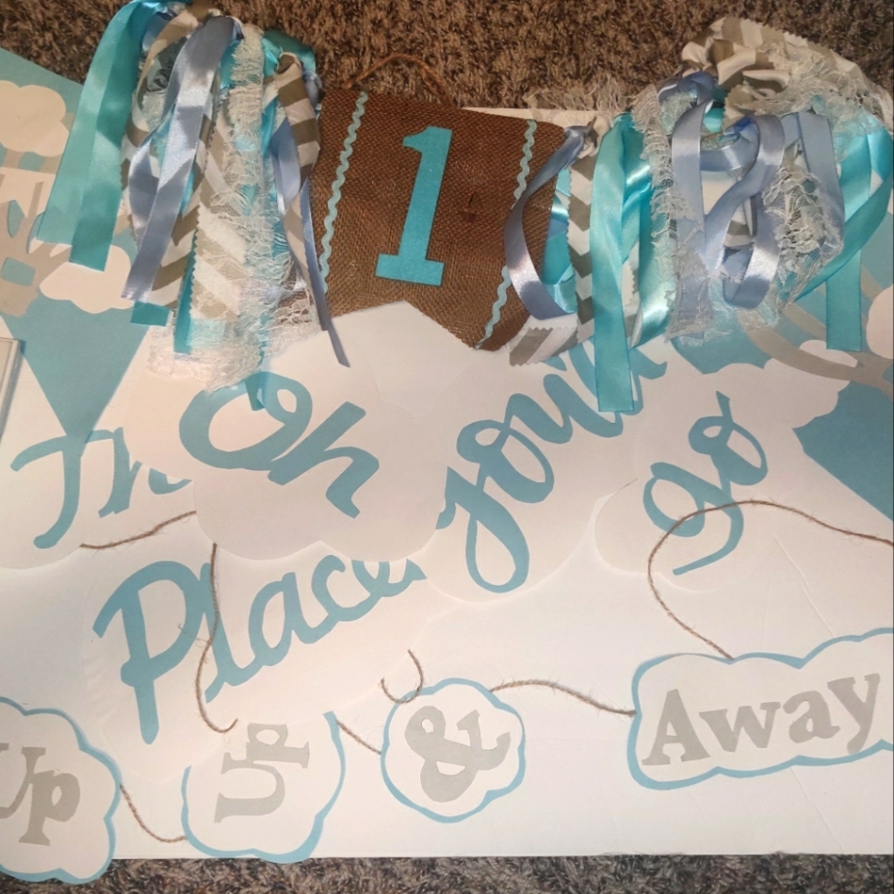 "oh the places you'll go" decorations lot /bundle